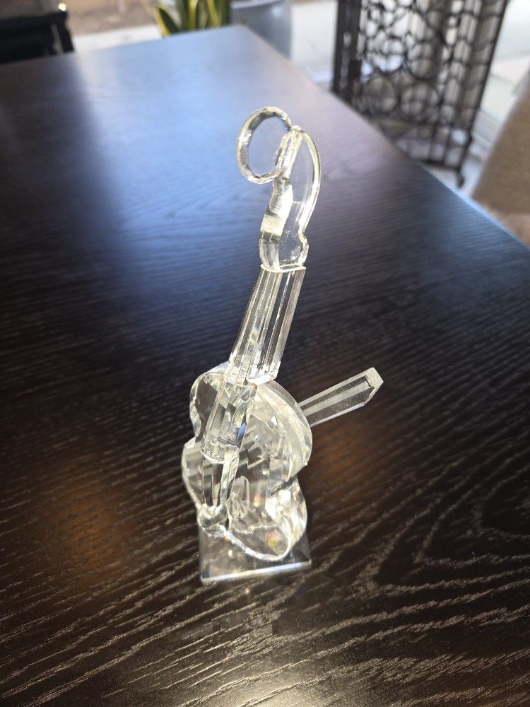 Crystal Figurine Cello