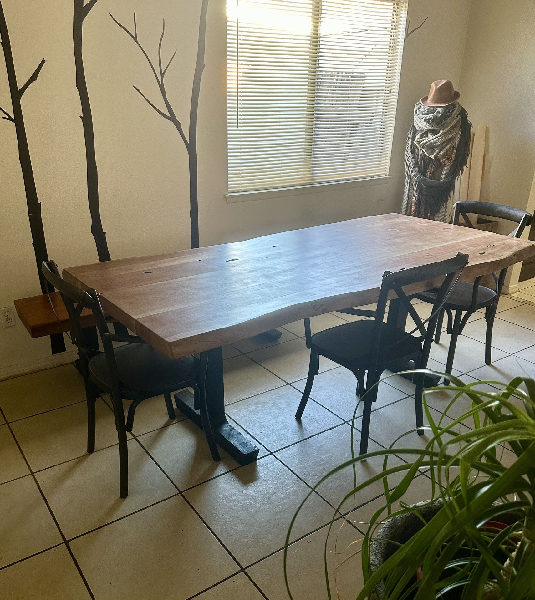 Dining Table, Bench And Chairs