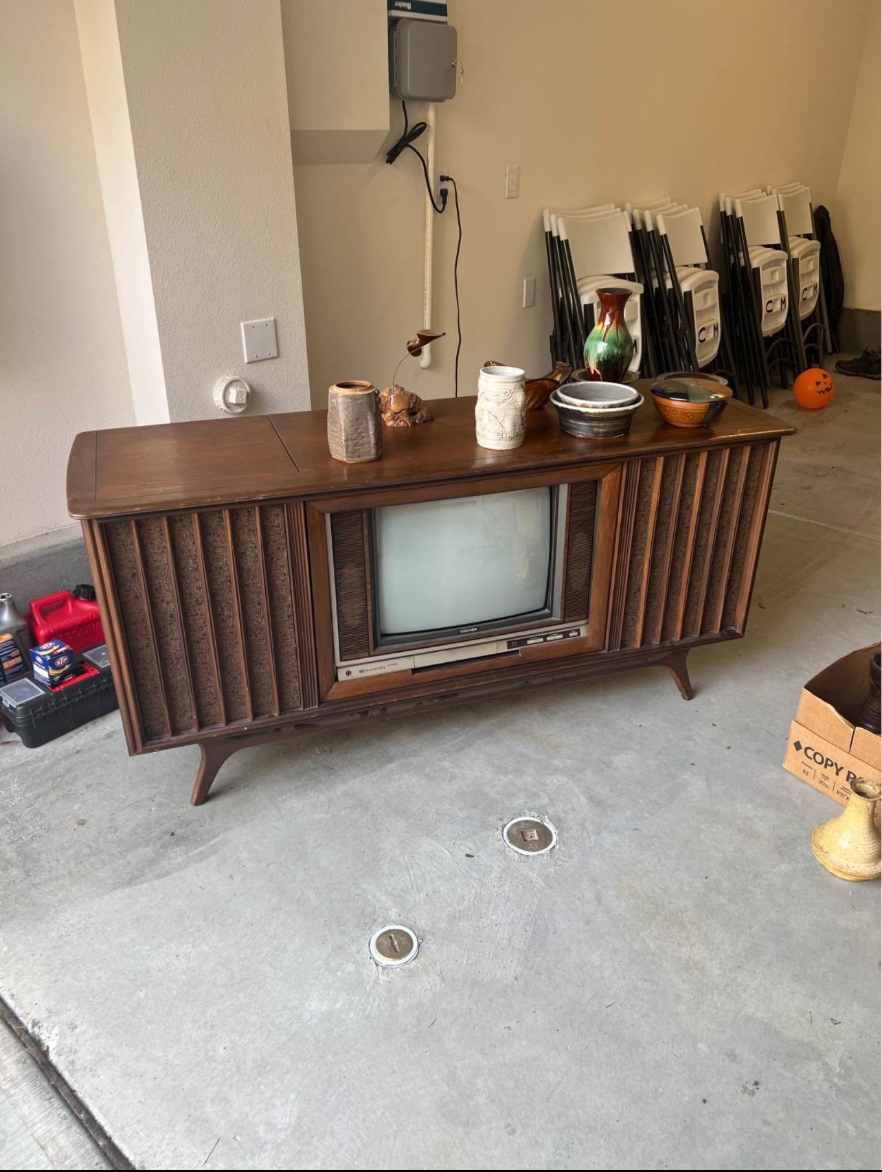 Vintage Mid century media Console