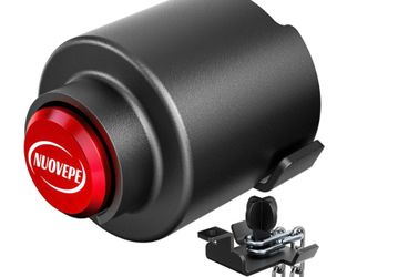 NUOVEPE Trailer Lock Fits 2 5/16 Inch Couplers, Secures Safety Chains Anti-Theft Ball Hitch Lock, Pry-Resistant & Heavy-Duty Trailer Hitch Locks For R