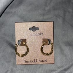 Gold Plated Earrings Brand New