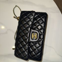Black Leather Purse