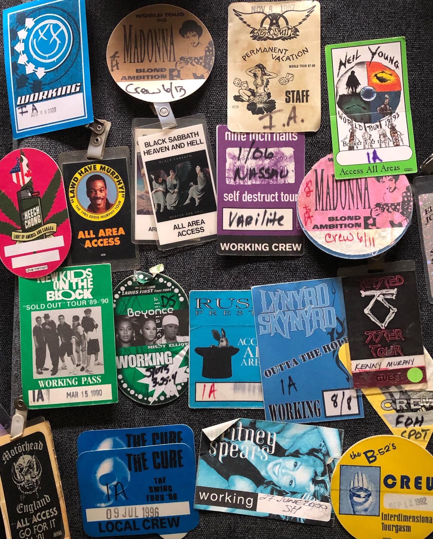 Rare Backstage Passes Black Sabbath Motörhead Much Much More