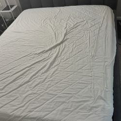 Queen size bed with mattress