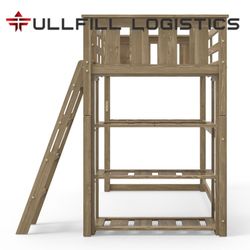 Better Homes and Gardens Kane Twin Loft Bed, Natural