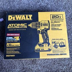ATOMIC 20-Volt Lithium-lon Cordless Compact 1/2 in. Drill/Driver Kit with 2.0Ah Battery, Charger and Bag