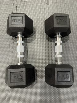 15lb Hexagon Dumbbell Set