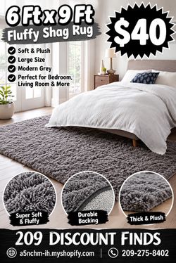 6x9 Fluffy Shag Rug