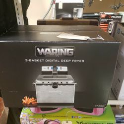 NEW Waring Pro Digital 3 Basket Fryer DF280