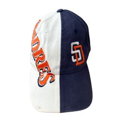 San Diego Padres Adjustable Vintage Retro Hat Cap Navy White General Merchandise