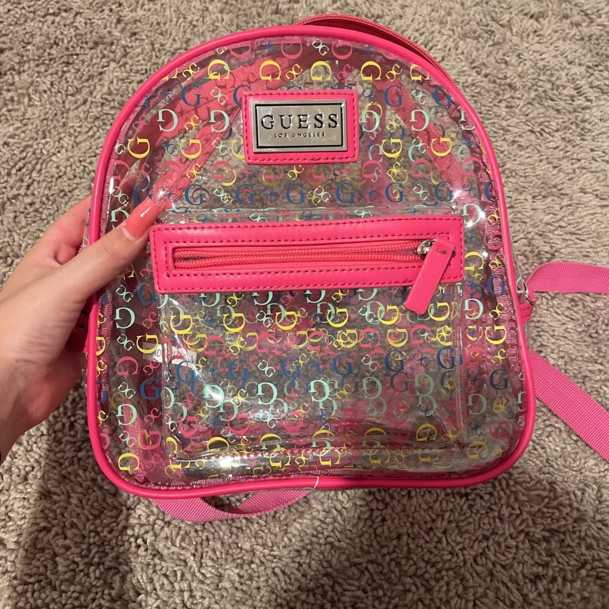 Guess clear mini outlet backpack