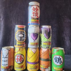 Vintage Dragon Ball Soda Cans 