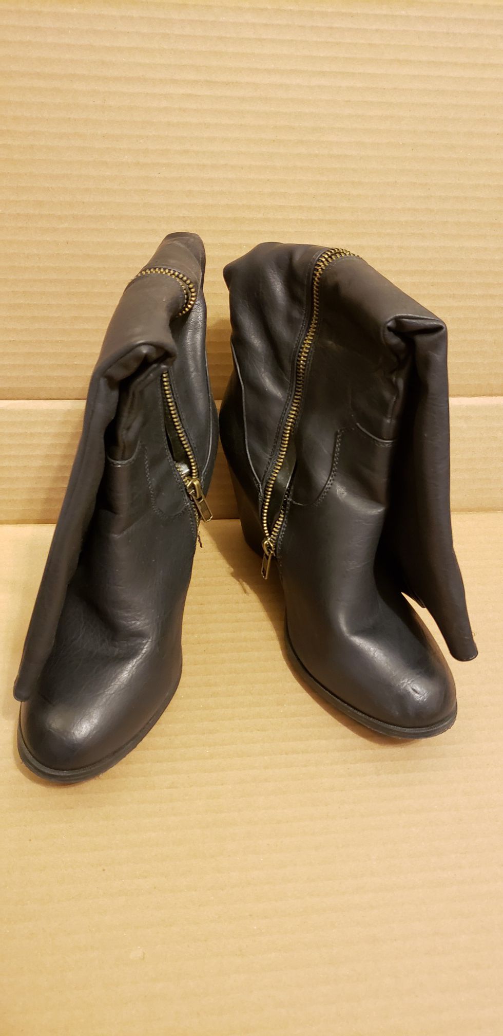 Black Size 9 High Boots