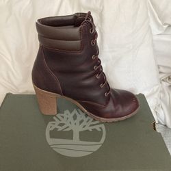 Burgundy Timberland boots