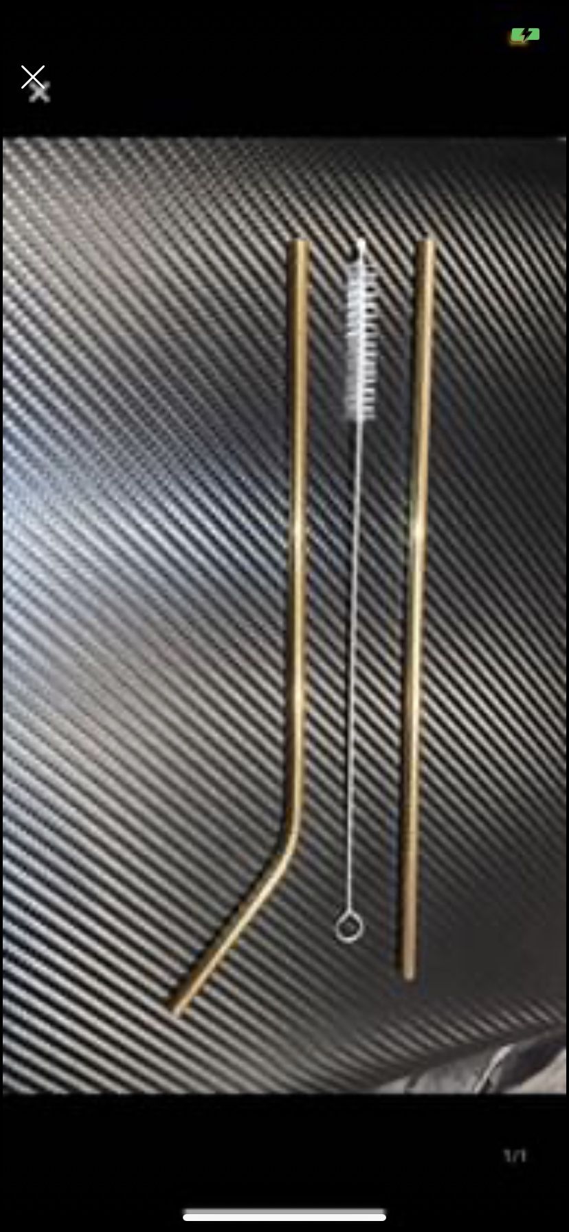 2 Metal straws