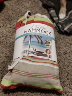 Tree anchored lounge hammock