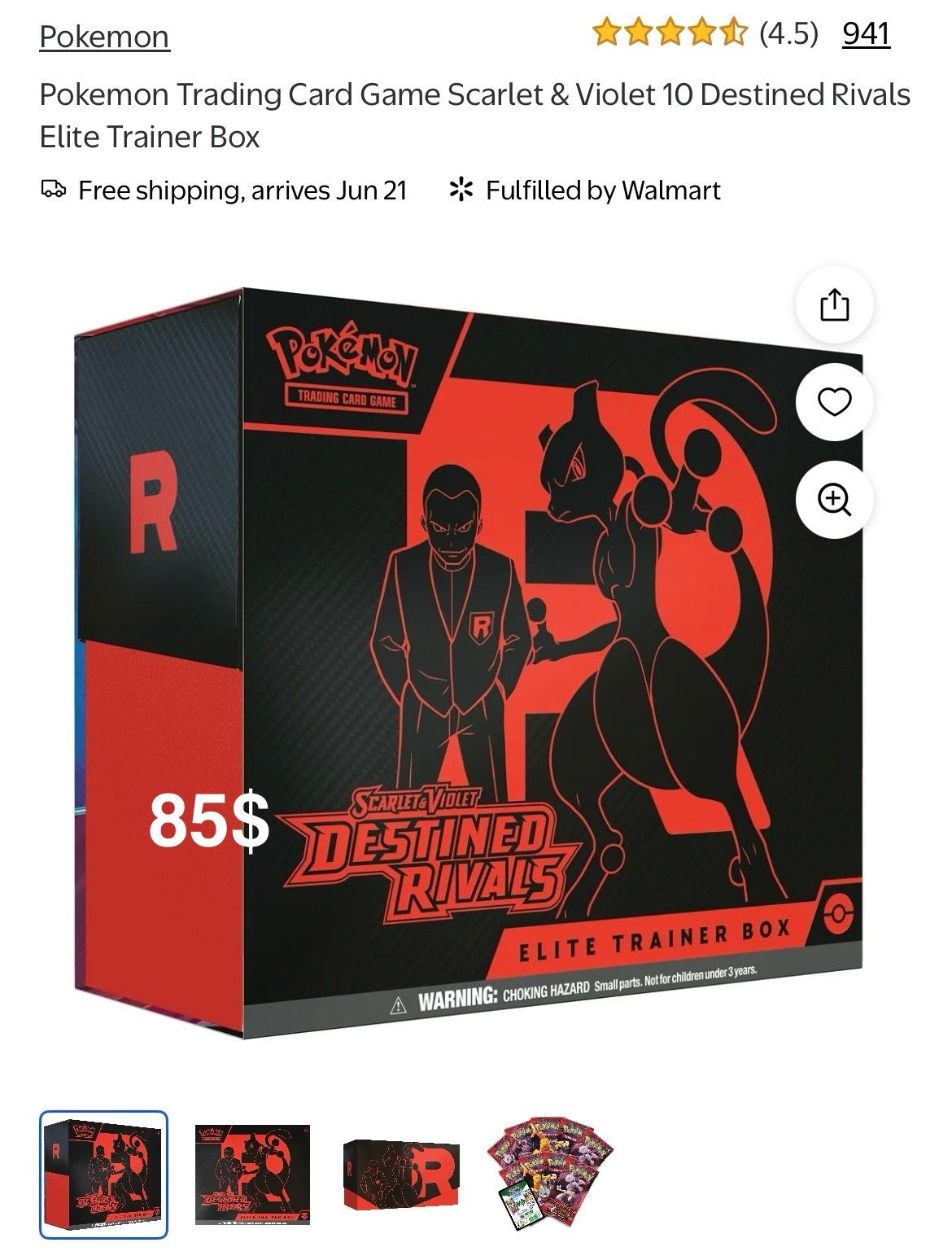 Destined Rivals ETB Pokemon Cards