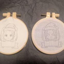 3" Embroidery Hoop Ornament Paint