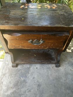 Used Nightstand made of real wood