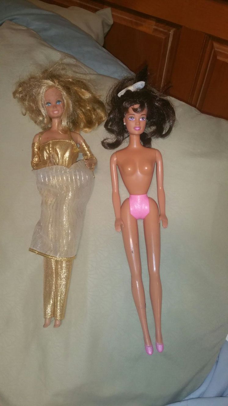 1990 barbie dolls good shape