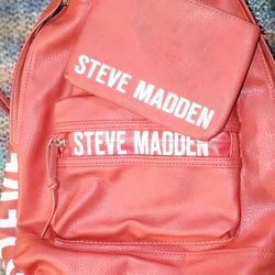 Steve Madden Backpack And Wristlet Set