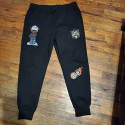 Etnt black new york sport parch Unisex joggers