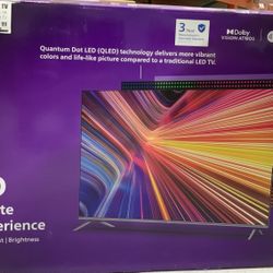 Phillips 55” Tv 4K QLED Roku Smart Tv