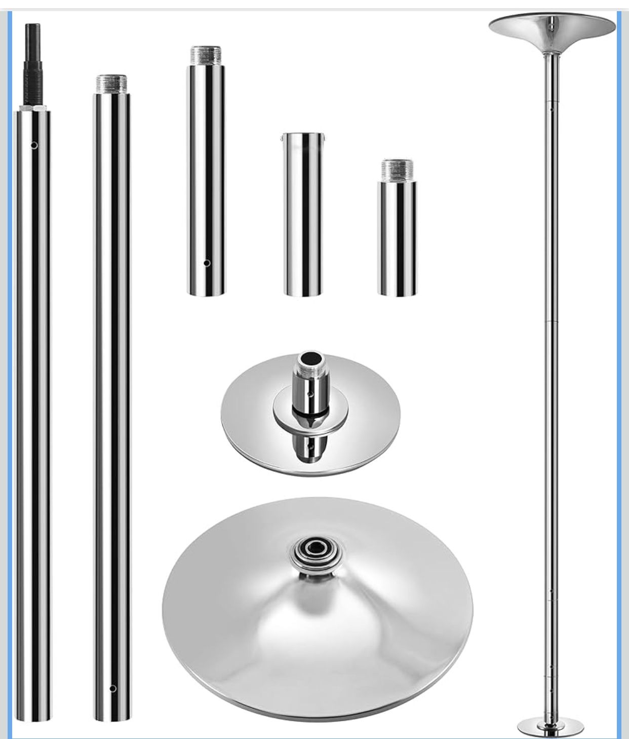 Spinning Static Dancing Pole Exercise Equipment