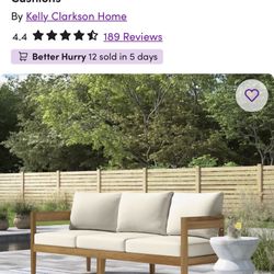 Kelly Clarkson "Wide " Matilda Outdoor Sofa