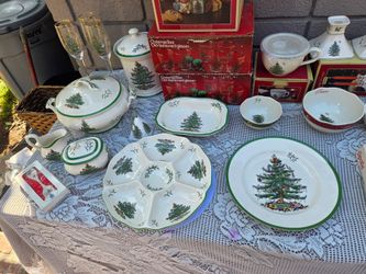 Spode Christmas Tree items available message for prices