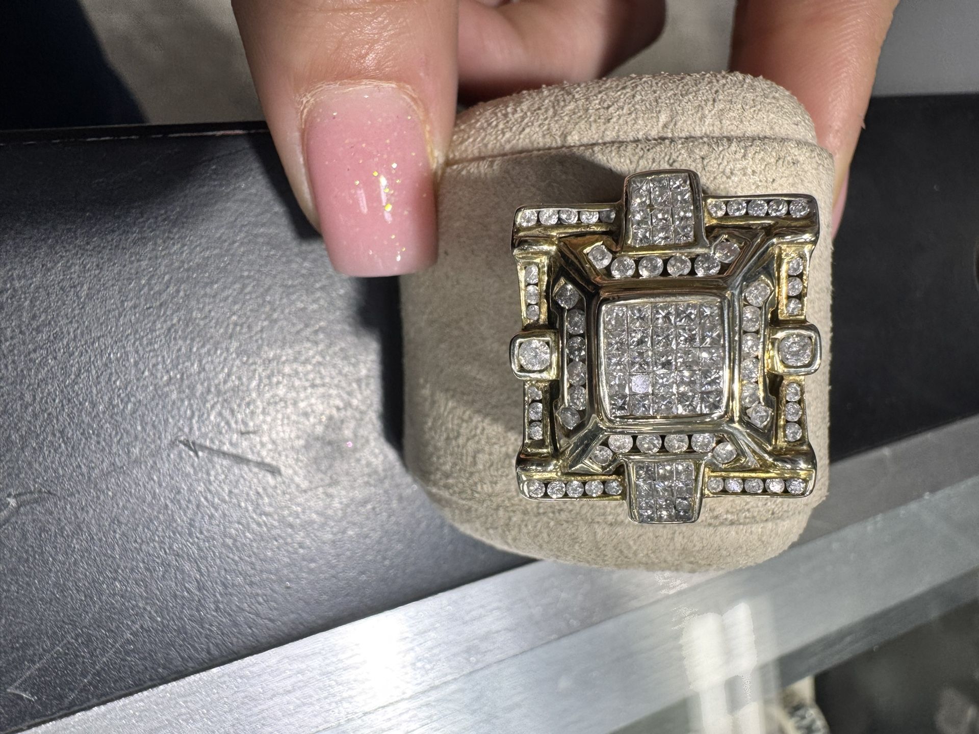 14k Men’s Diamond Fashion Ring