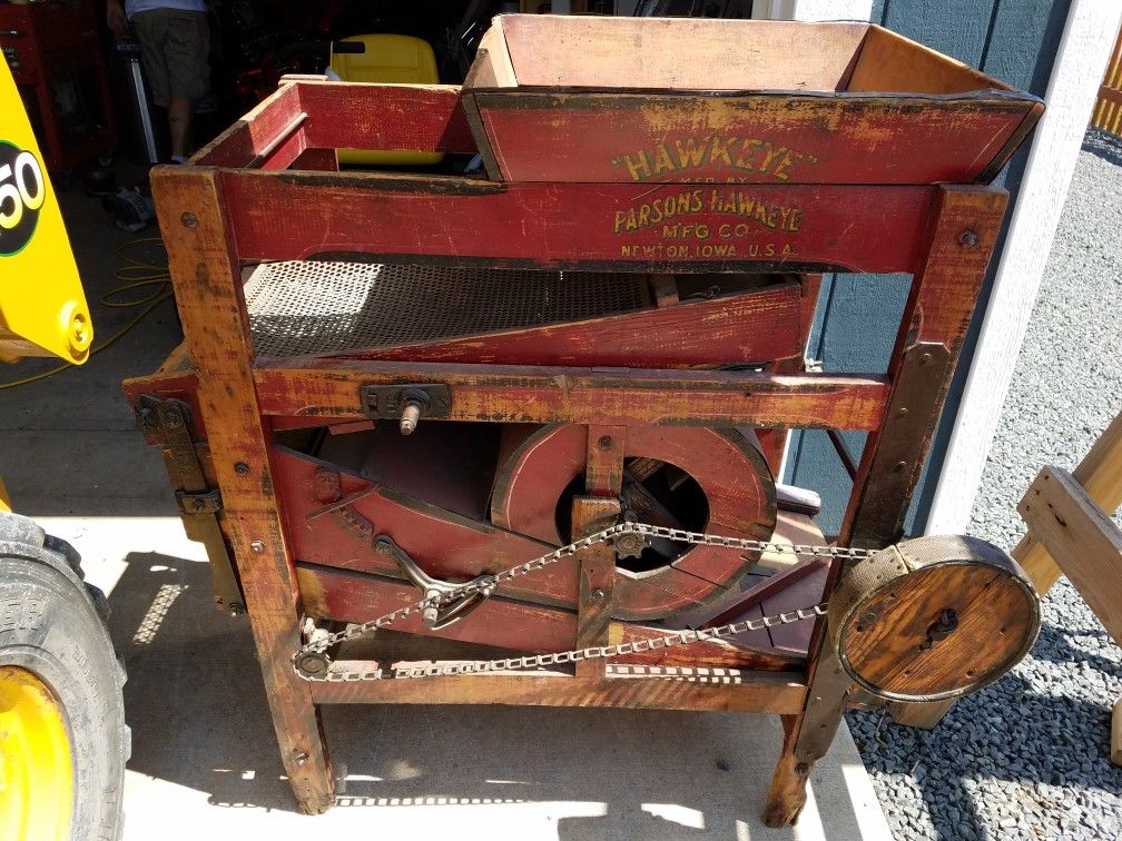 Antique haweye grain cleaner and grader farming equiptment