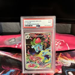 2025 POKEMON MEG EN-MEGA EVOLUTION ILLUSTRATION RARE #134 IVYSAUR PSA 9