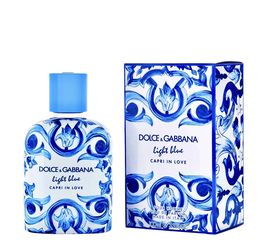 Dolce Gabbana Light Blue Capri in Love by D&G for Men 3.4 FL oz/ 100 ML