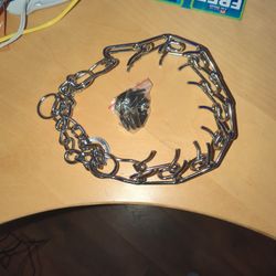 Large Dog Metal Prong Collar 23.6" X 4mm