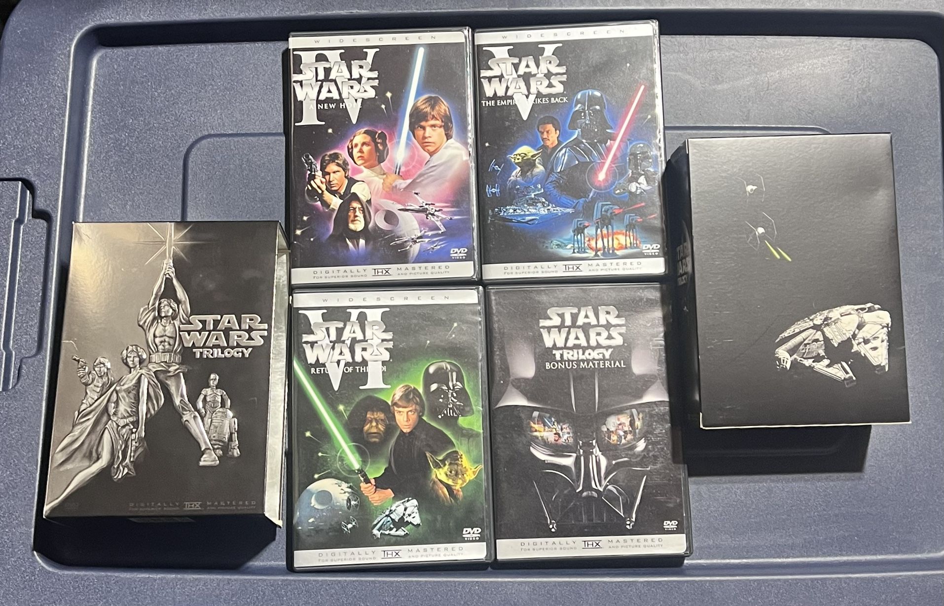 Star Wars Trilogy 4-Disc DVD Box Set 2004 Full Screen Remastered THX