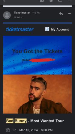 Bad Bunny tickets 