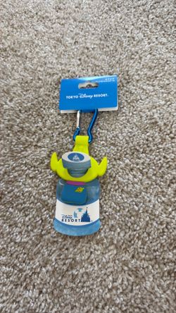Tokyo Disneyland Alien Water Bottle Keychain