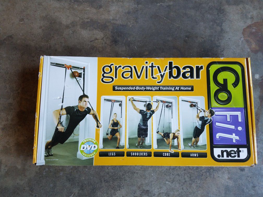 Gravity Bar at home fitness system/doorway pull-up bar