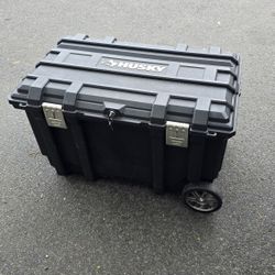 SELL - Husky work trunk 36" long  x 23 wide X 23" Deep

With wheels extending handle working lock and keys 

