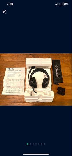 Clear Com CC-400-X4 Double Ear Headset Headphone and cardioid Dynamic Microphone