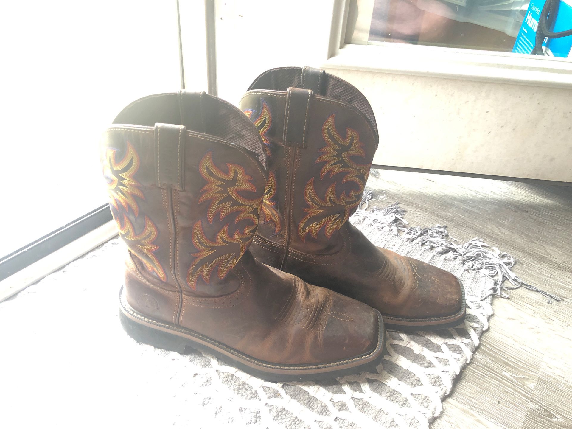 Justin Boot Work Boots Size 12