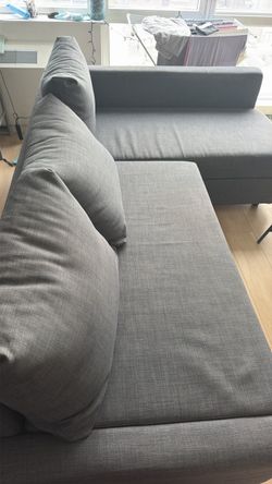 IKEA Gray Sectional Sofa with Storage