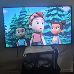 65"Tcl With Wall Mount Good Condition  Smart