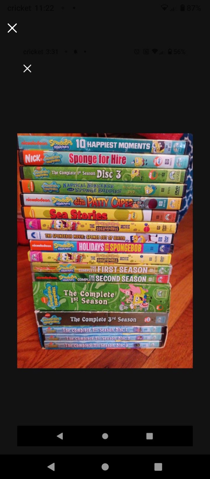 SpongeBob DVDs