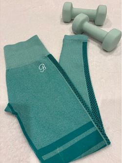 Bombshell Sportswear Seamless Leggings Teal Green /women’s activewear