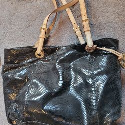 Michael Kors Black Snake Skin bag