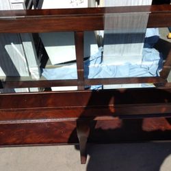 Ethan Allen 54" Beveled Glass Coffee Table 