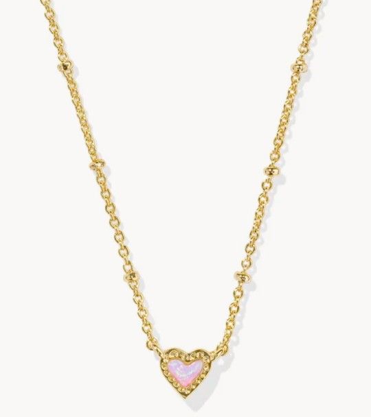 Kendra Scott Gold Heart Necklace New