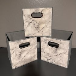 Marble Cube Storage Bins